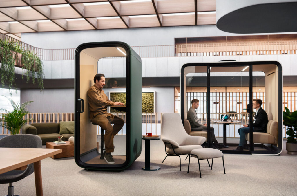 Tertia Office Solutions, agencement d'espaces de travail - Cabine Framery One compact