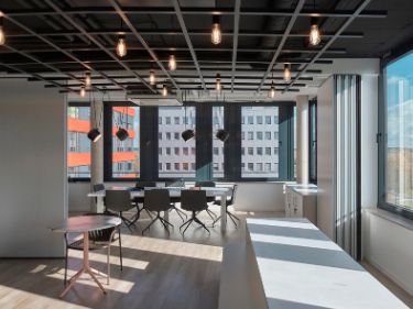 Tertia Office Solutions - mur mobile bureau professionnel - Il Cosmetics mur ouvert